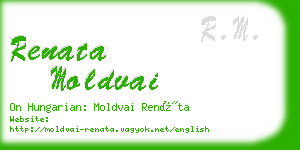 renata moldvai business card